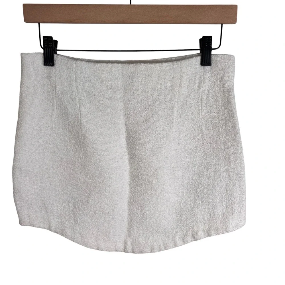 Zara white textured